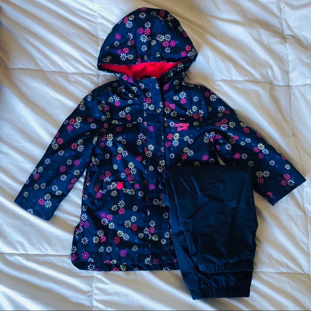Carter’s Splash Outwear Set Navy and Pink 3T